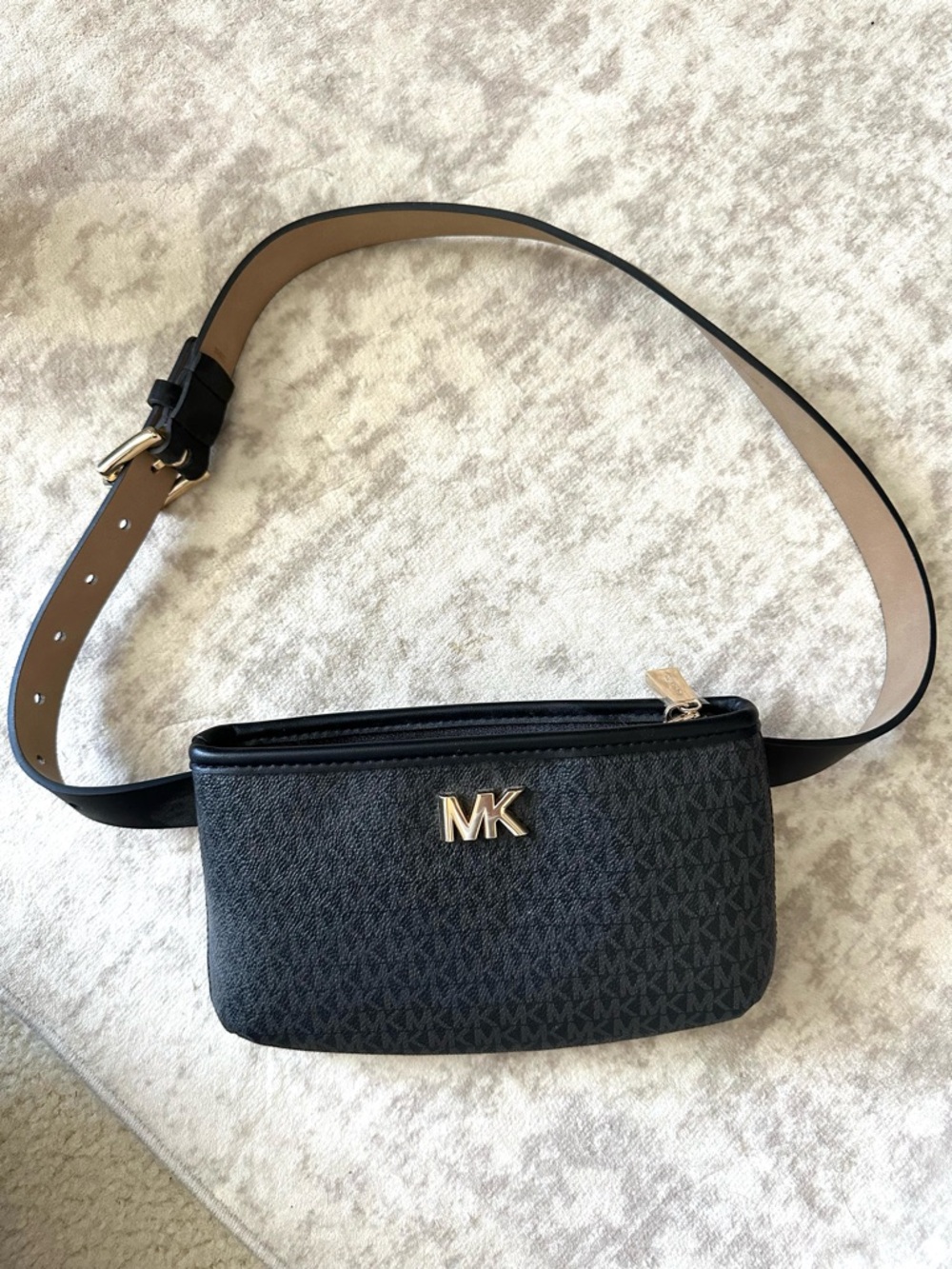 Michael Kors Black Logo Belt Bag